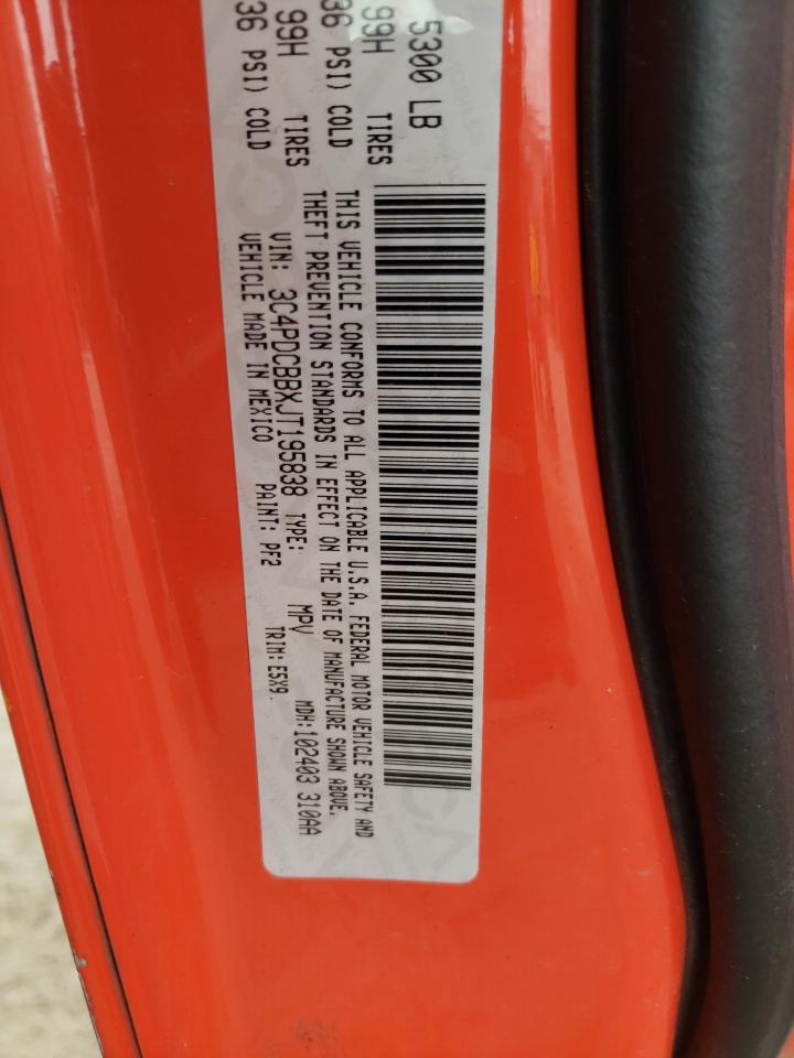 Photo 10 from auction – 2018 DODGE JOURNEY SX with VIN 3C4PDCBBXJT195838