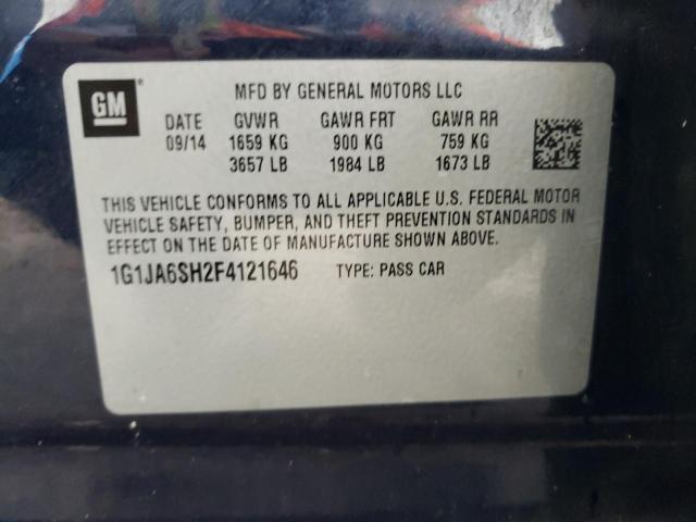 Photo 10 from auction – 2015 CHEVROLET SONIC LS with VIN 1G1JA6SH2F4121646