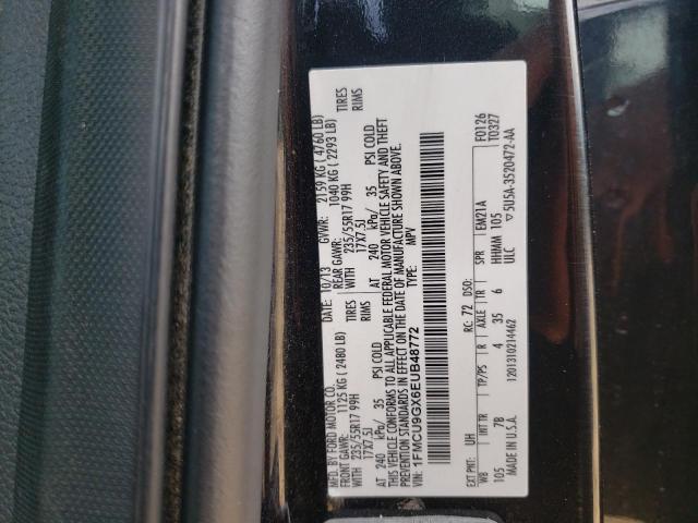 Photo 10 from auction – 2014 FORD ESCAPE SE with VIN 1FMCU9GX6EUB48772