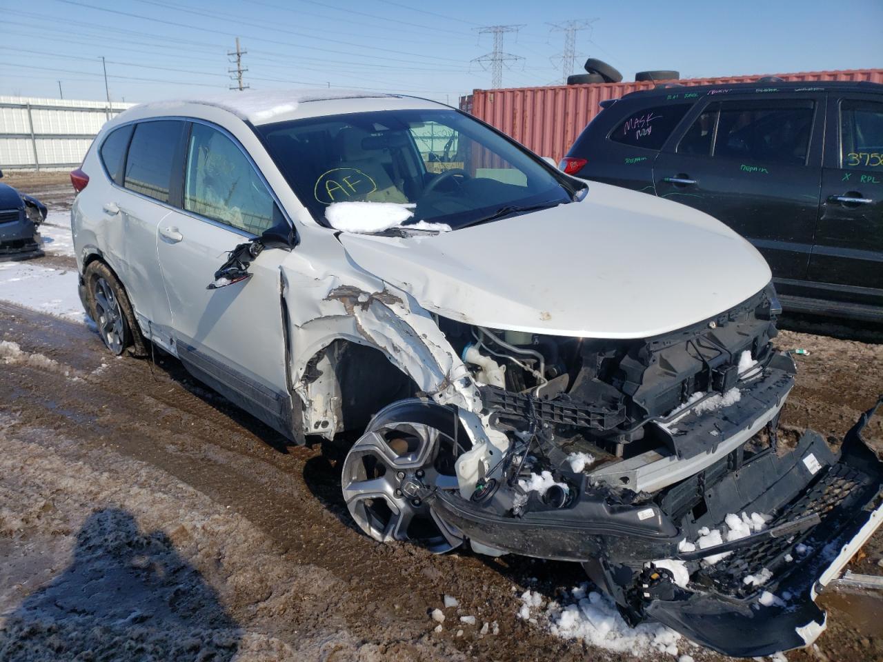 HONDA CR-V EX 2017 with VIN 5J6RW2H59HL009091 - Photo from auction