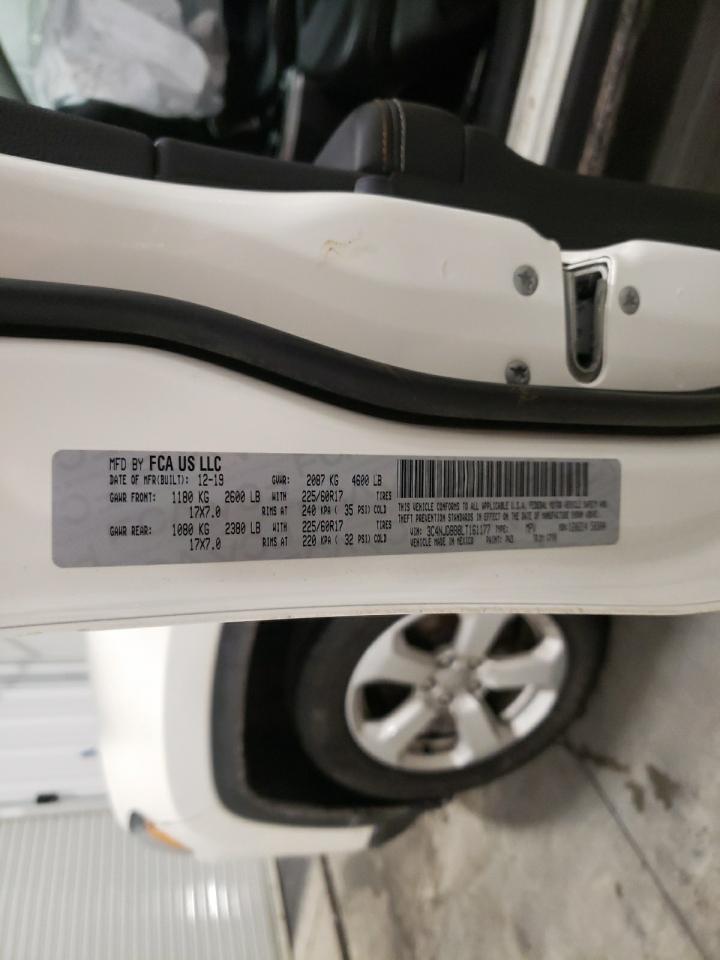 Photo 10 from auction – 2020 JEEP COMPASS LA with VIN 3C4NJDBB8LT161177