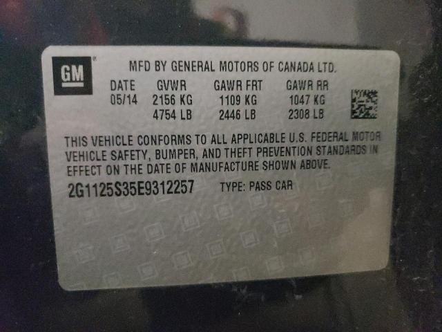 Photo 10 from auction – 2014 CHEVROLET IMPALA LT with VIN 2G1125S35E9312257
