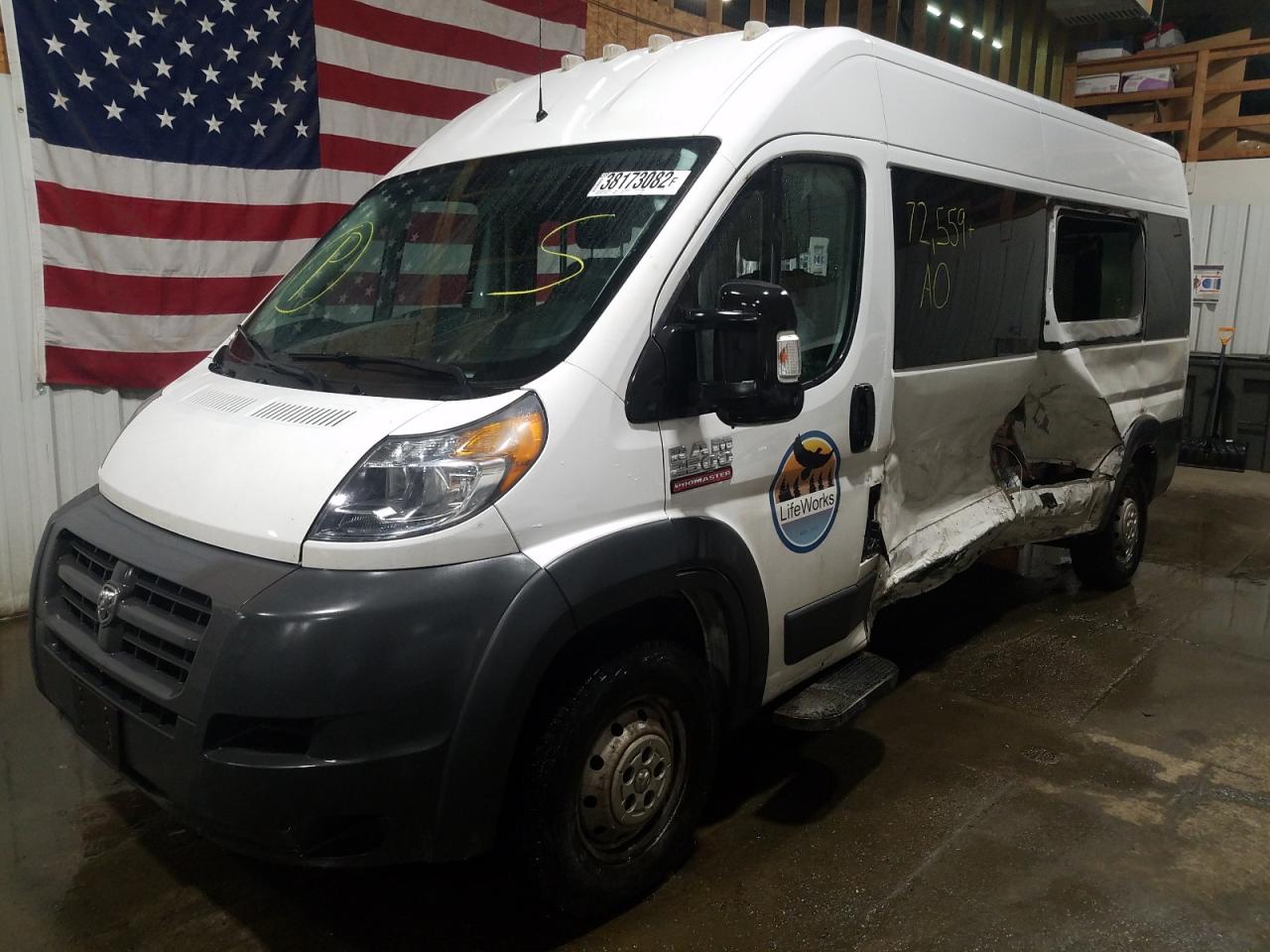 Photo 2 from auction – 2014 DODGE PROMASTER with VIN 3C6TRVPG8EE126244