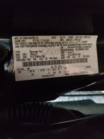 Photo 10 from auction – 2012 FORD FOCUS SE with VIN 1FAHP3F29CL444026