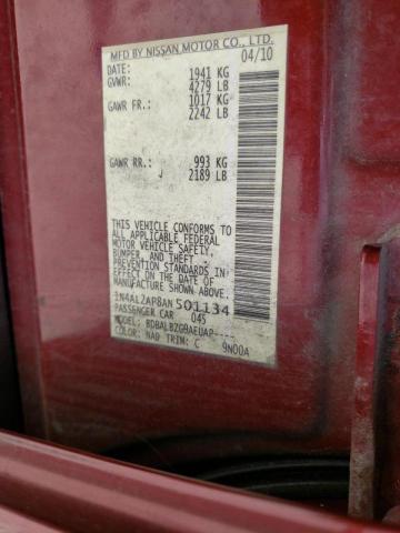 Photo 10 from auction – 2010 NISSAN ALTIMA BAS with VIN 1N4AL2AP8AN501134