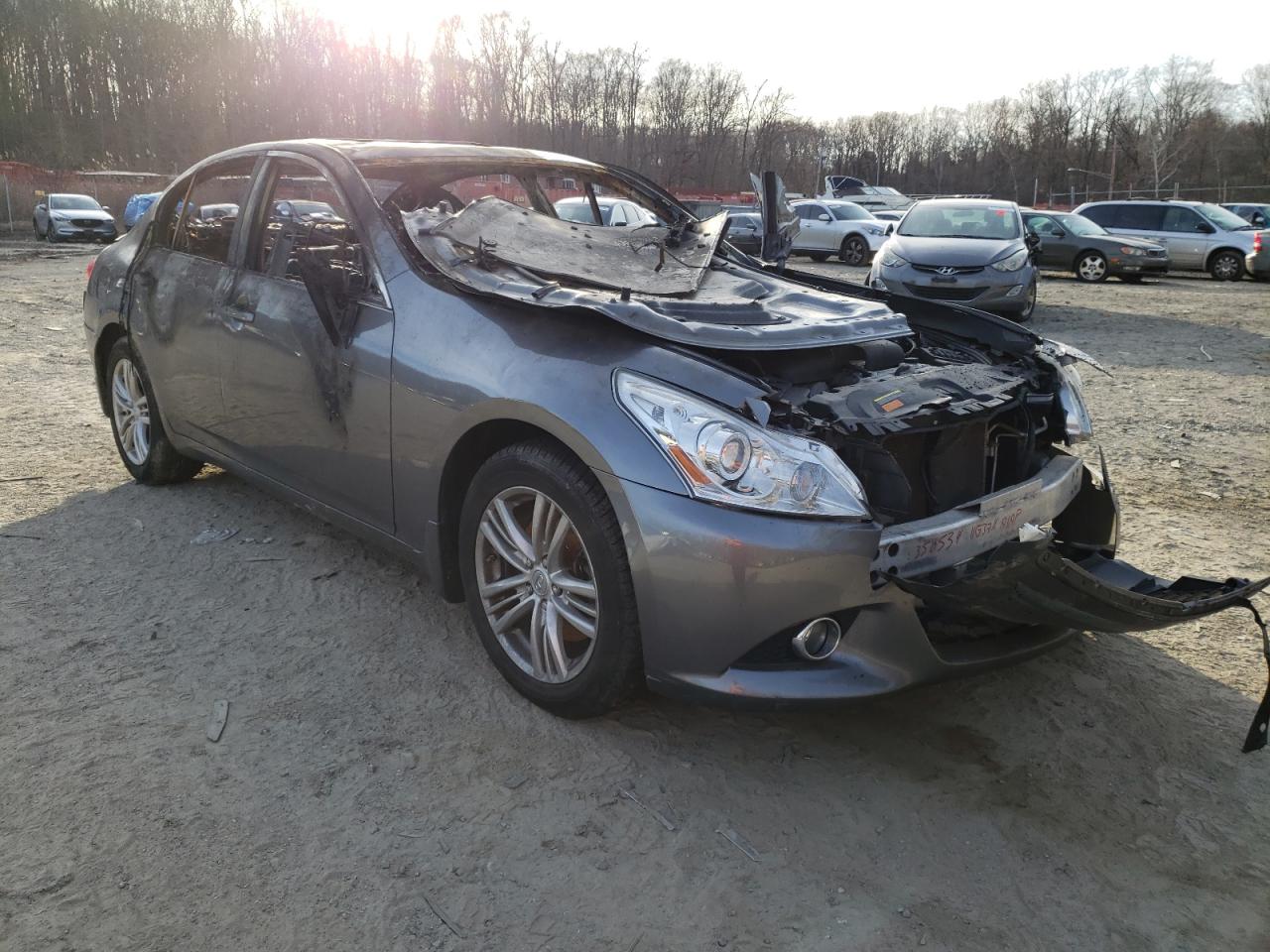 INFINITI G25 2011 with VIN JN1DV6AR6BM650792 - Photo from auction