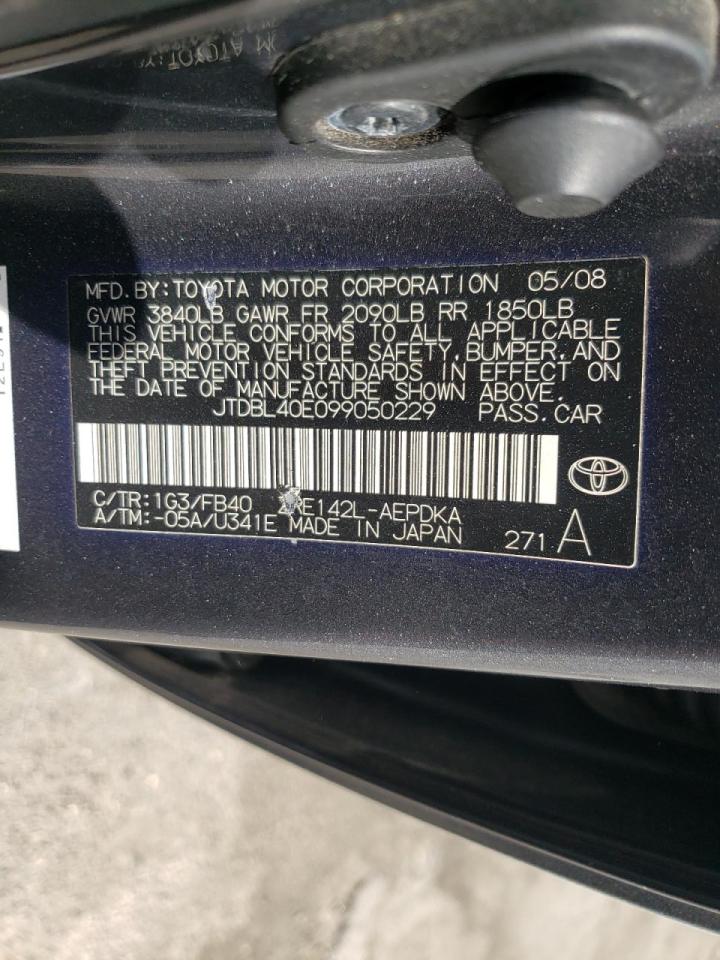 صورة رقم 10 من المزاد - 2009 TOYOTA COROLLA مع VIN JTDBL40E099050229