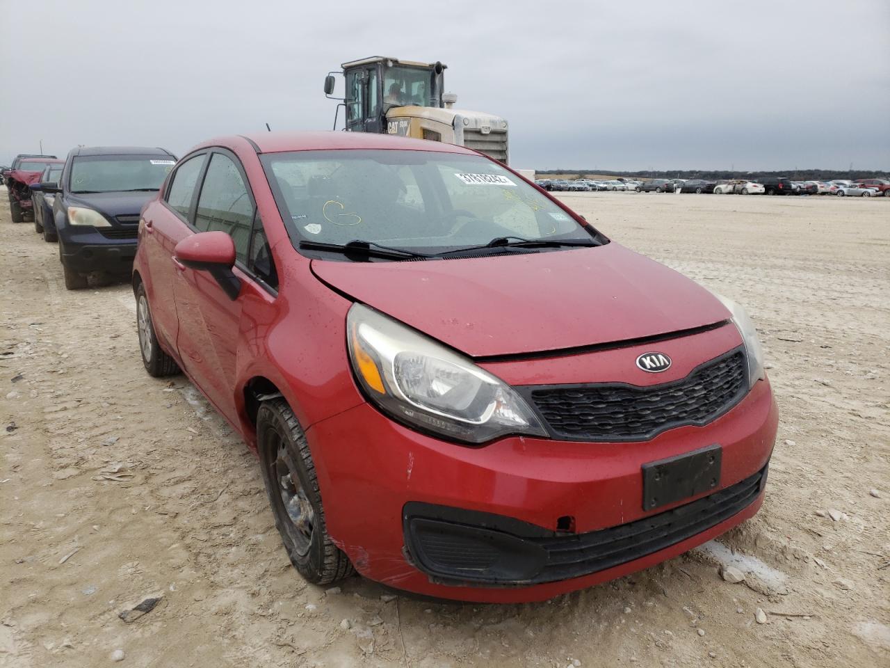 KIA RIO LX 2014 with VIN KNADM4A37E6384415 - Photo from auction