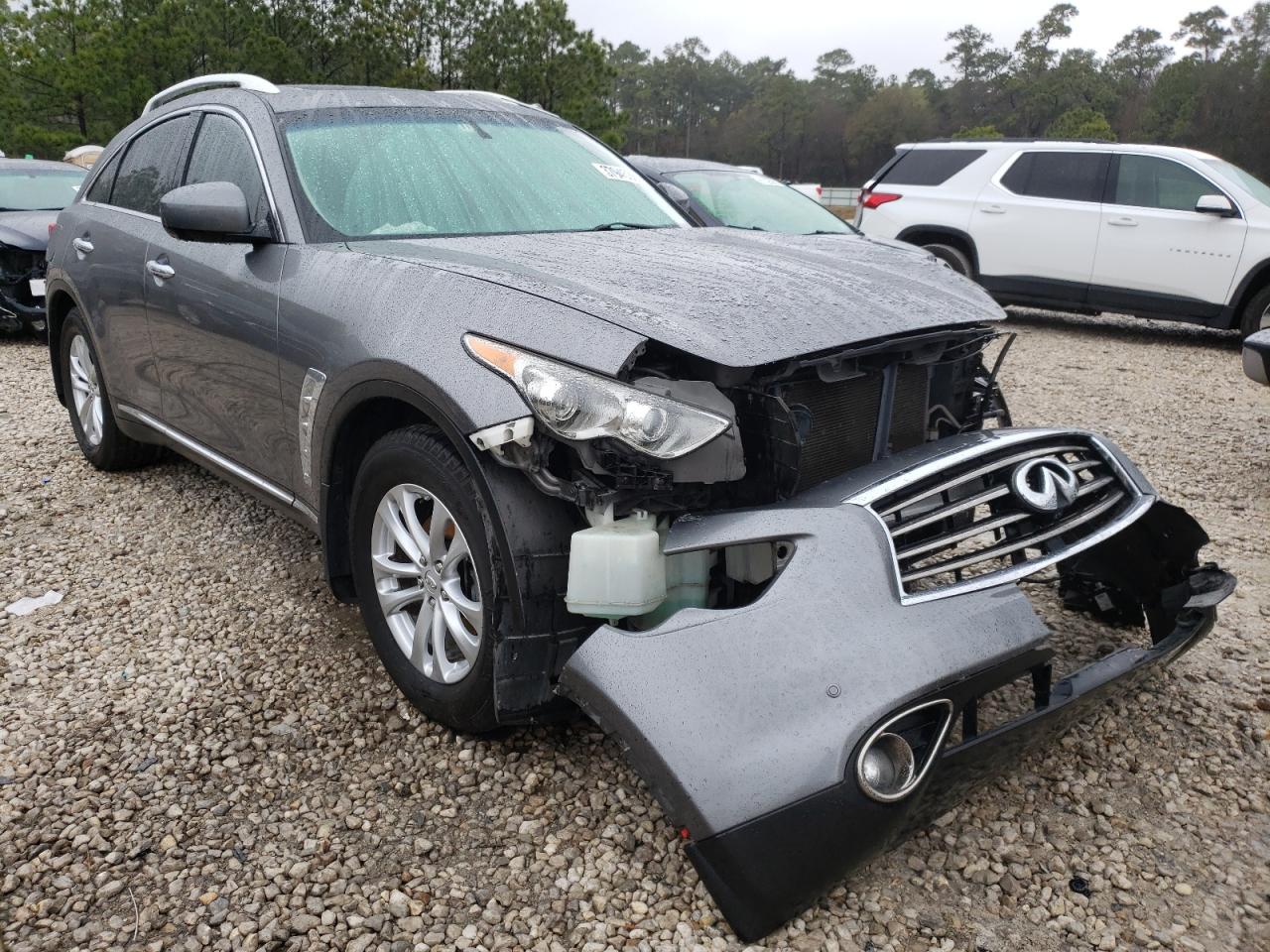 INFINITI FX37 2013 with VIN JN8CS1MW0DM173256 - Photo from auction