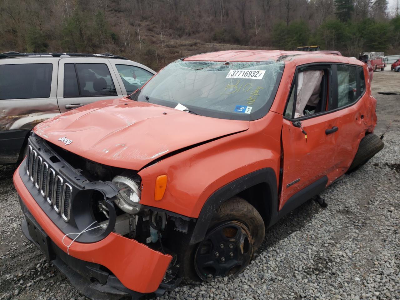 Photo 2 from auction – 2018 JEEP RENEGADE S with VIN ZACCJBAB0JPJ44954