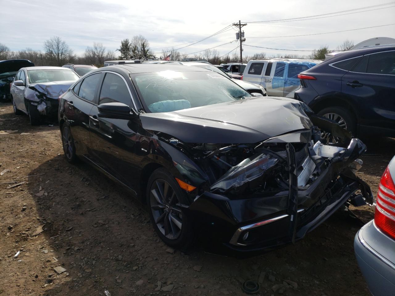 HONDA CIVIC EX 2020 with VIN 19XFC1F36LE219243 - Photo from auction