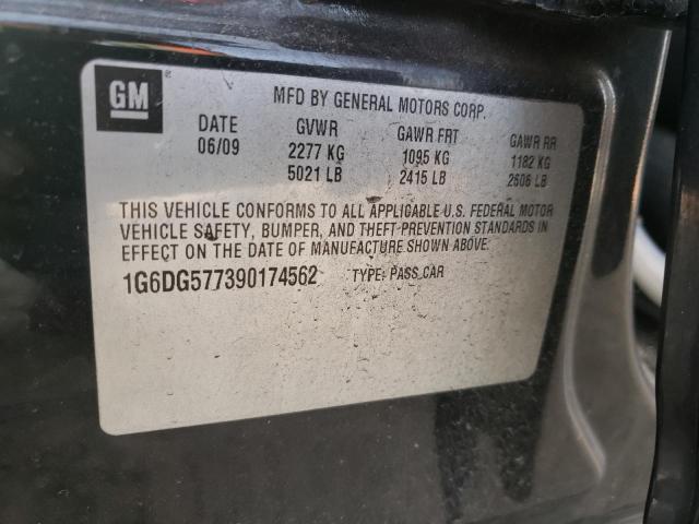 Photo 10 from auction – 2009 CADILLAC CTS with VIN 1G6DG577390174562