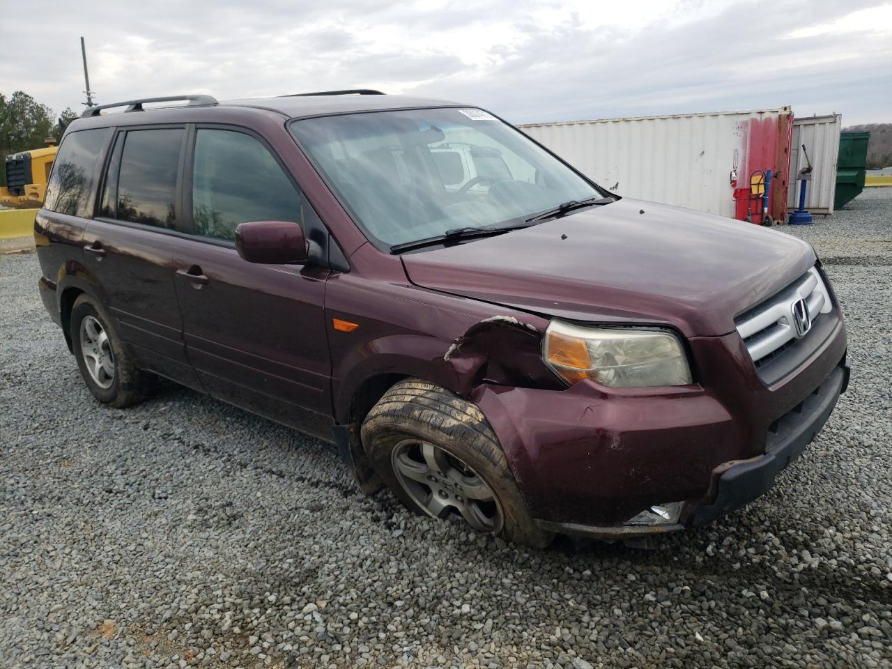HONDA PILOT EX 2007 with VIN 5FNYF28457B035228 - Photo from auction