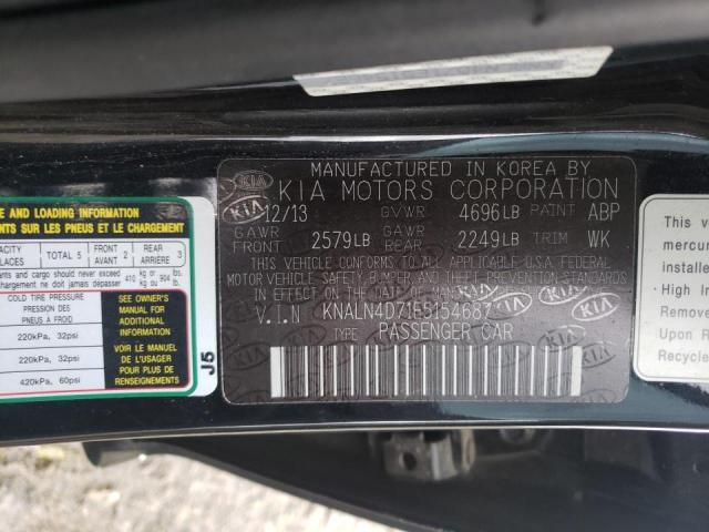 Photo 10 from auction – 2014 KIA CADENZA PR with VIN KNALN4D71E5154687