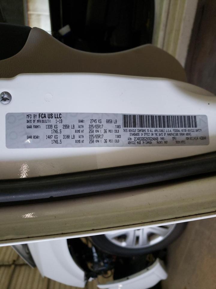 Photo 10 from auction – 2019 DODGE GRAND CARA with VIN 2C4RDGBG2KR624048