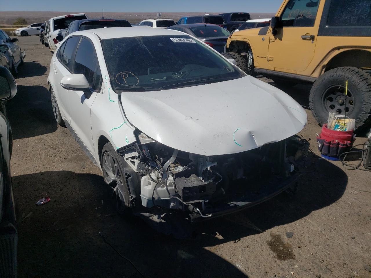 TOYOTA COROLLA SE 2020 with VIN 5YFS4RCE6LP029652 - Photo from auction