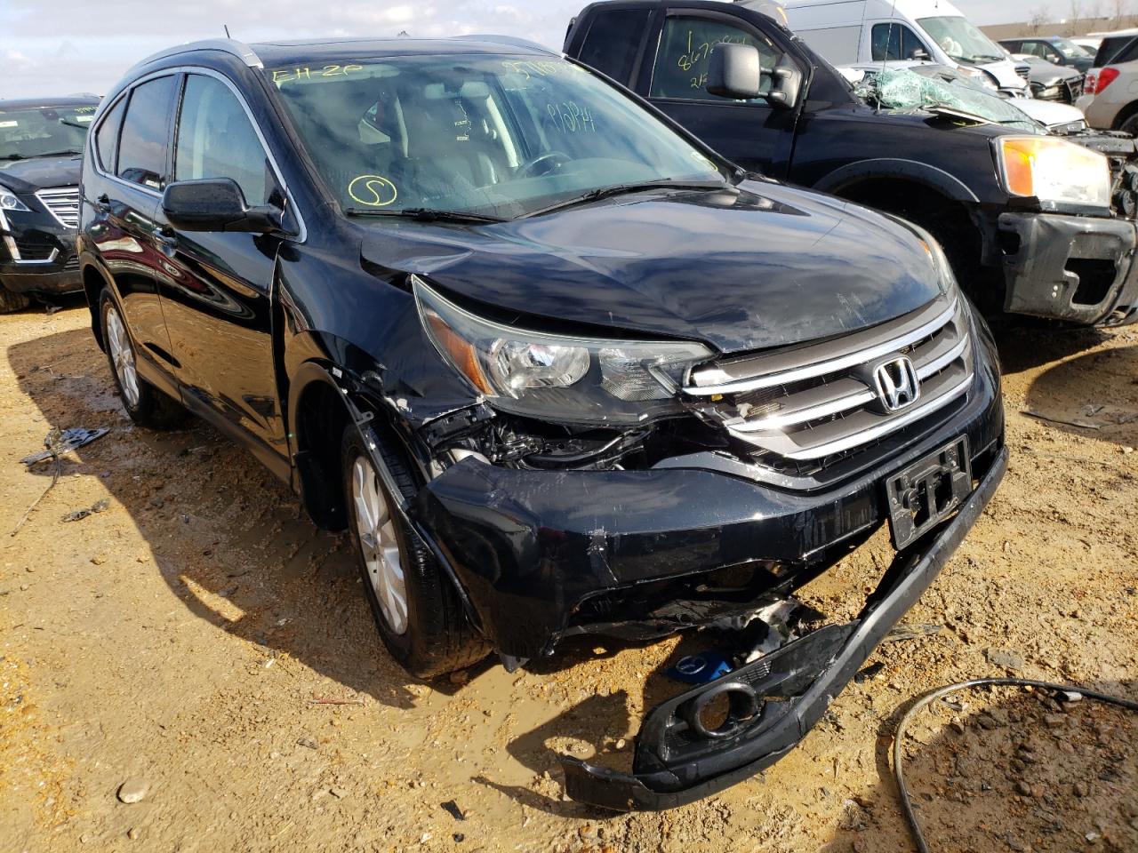 HONDA CR-V EXL 2014 with VIN 2HKRM4H74EH724465 - Photo from auction