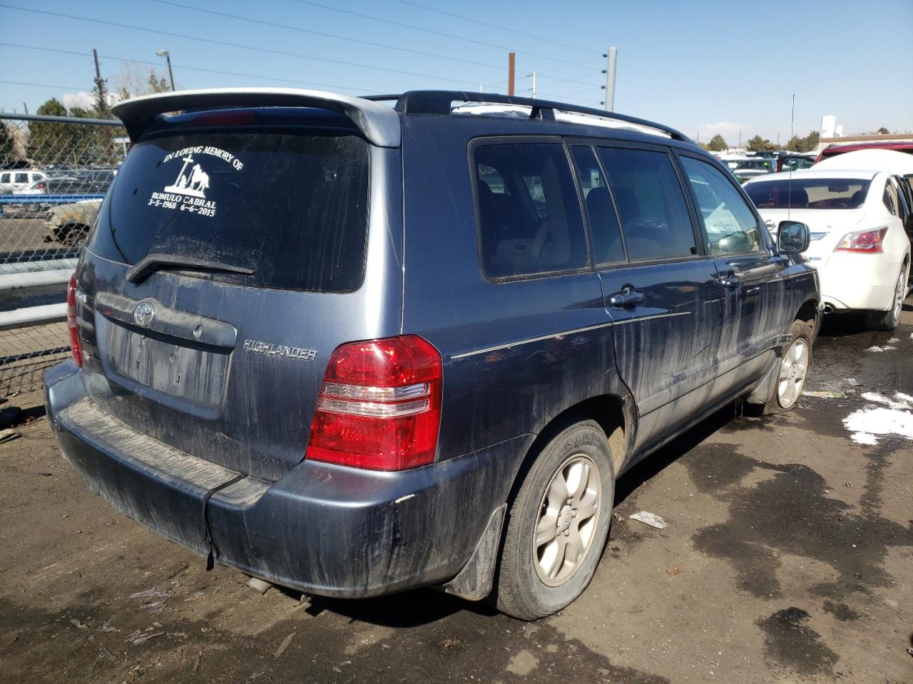 Photo 4 from auction – 2003 TOYOTA HIGHLANDER with VIN JTEGF21A330110833