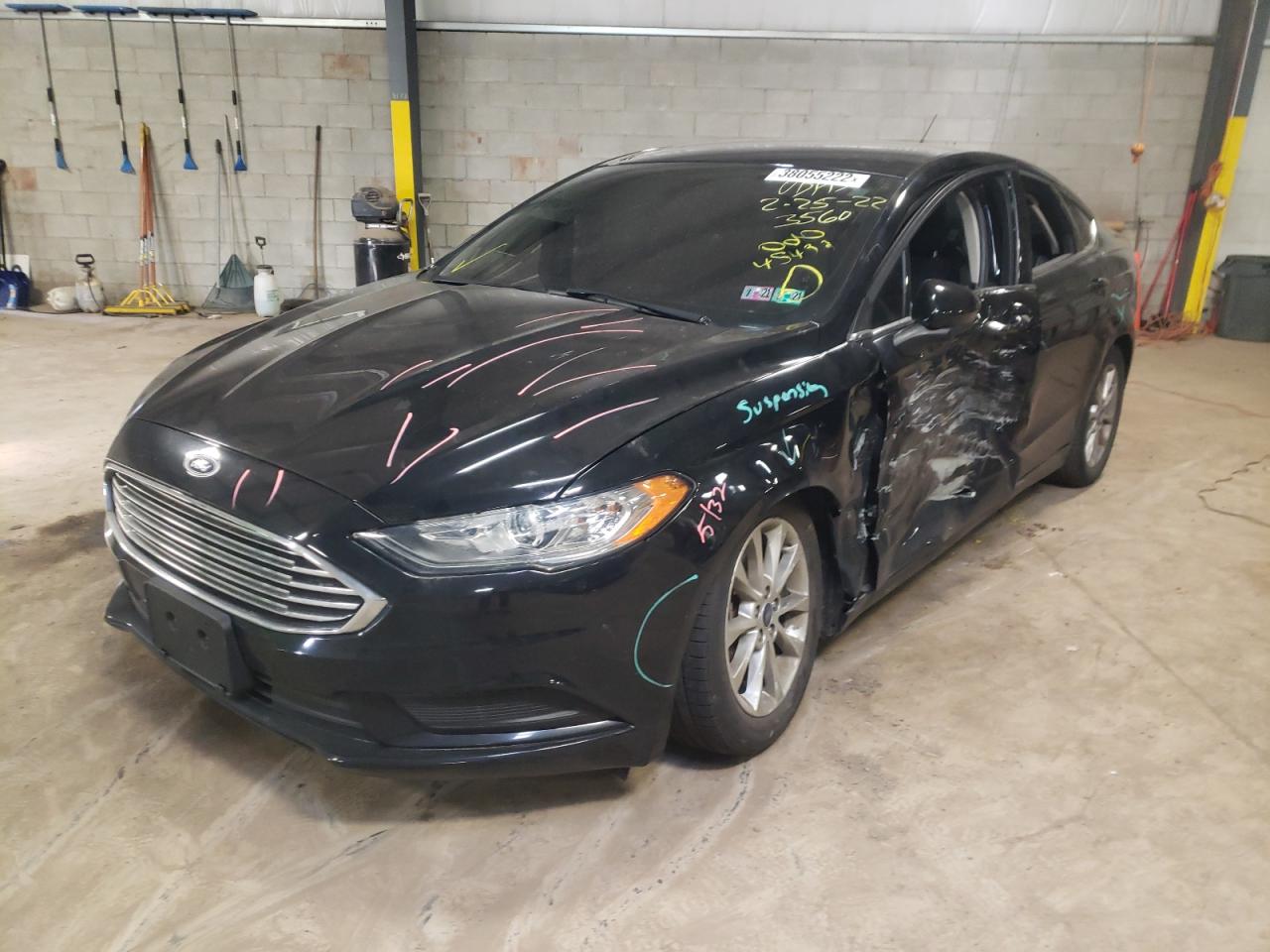 Photo 2 from auction – 2017 FORD FUSION SE with VIN 3FA6P0HD8HR303560