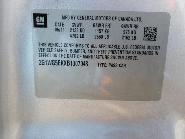Photo 10 from auction – 2011 CHEVROLET IMPALA LT with VIN 2G1WG5EKXB1307043