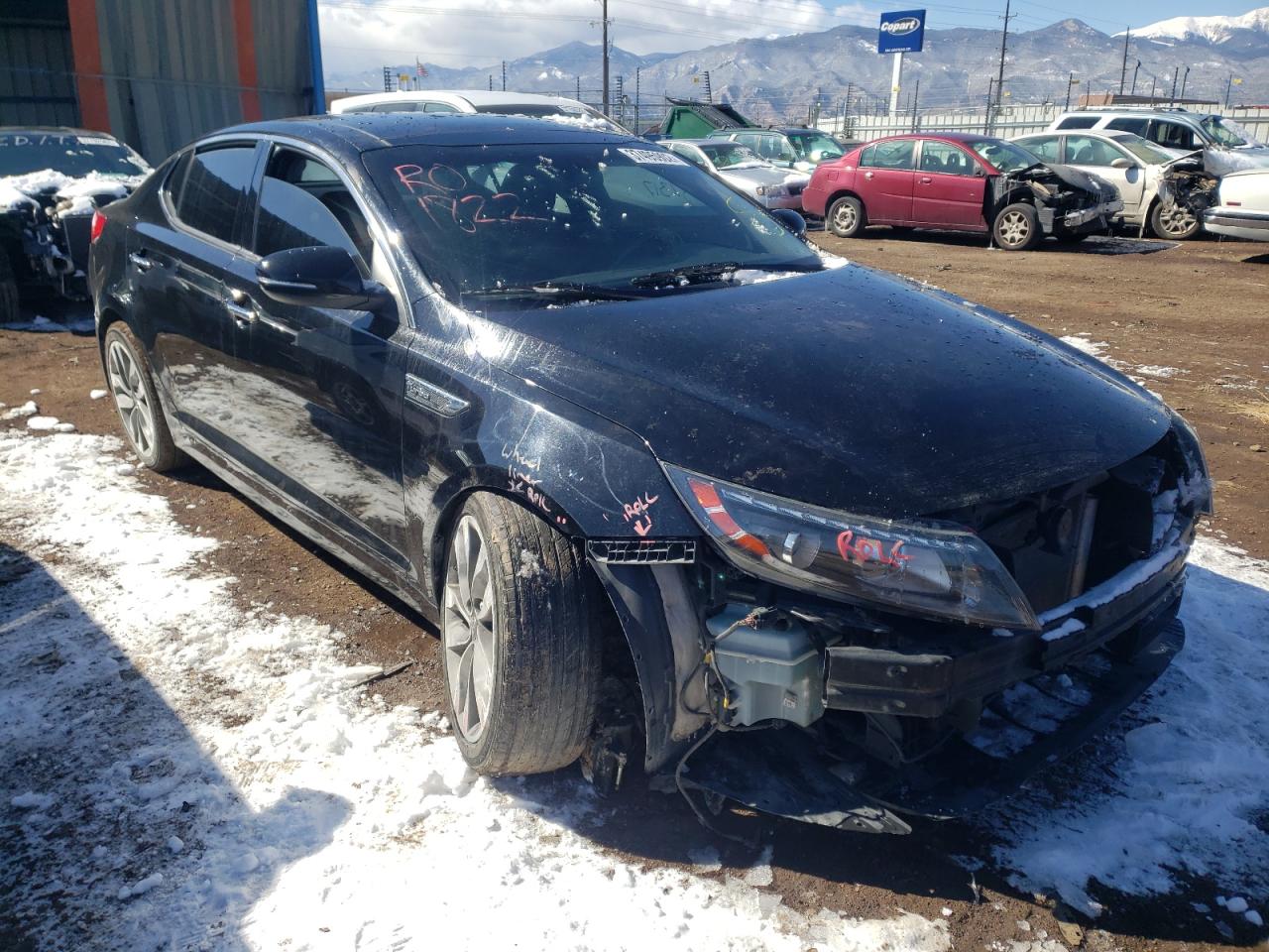 KIA OPTIMA SX 2014 with VIN 5XXGR4A6XEG300388 - Photo from auction