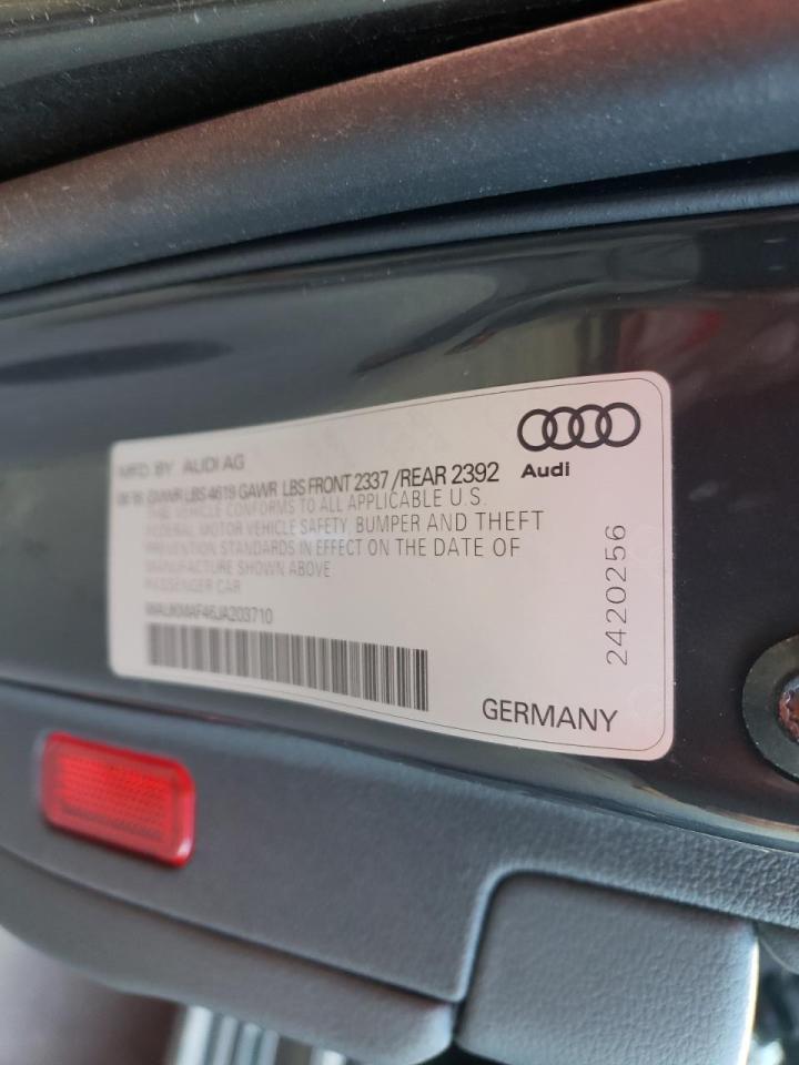 Photo 10 from auction – 2018 AUDI A4 PREMIUM with VIN WAUKMAF46JA203710