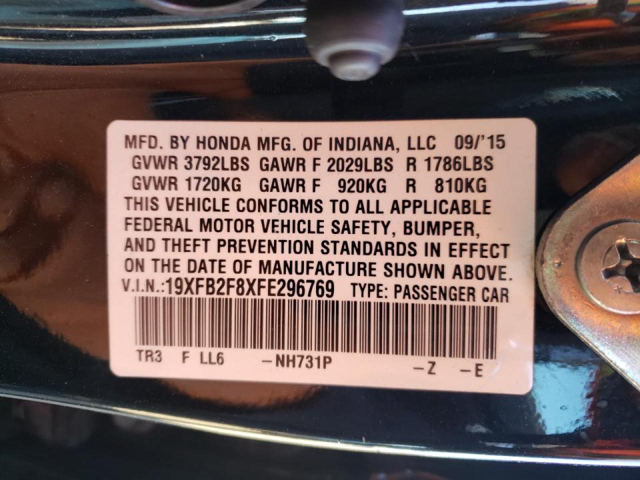 Photo 10 from auction – 2015 HONDA CIVIC EX with VIN 19XFB2F8XFE296769
