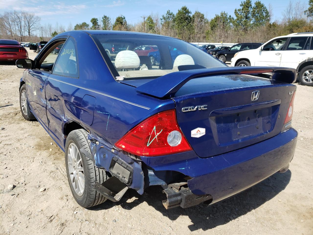 Photo 3 from auction – 2005 HONDA CIVIC LX with VIN 1HGEM22585L047203