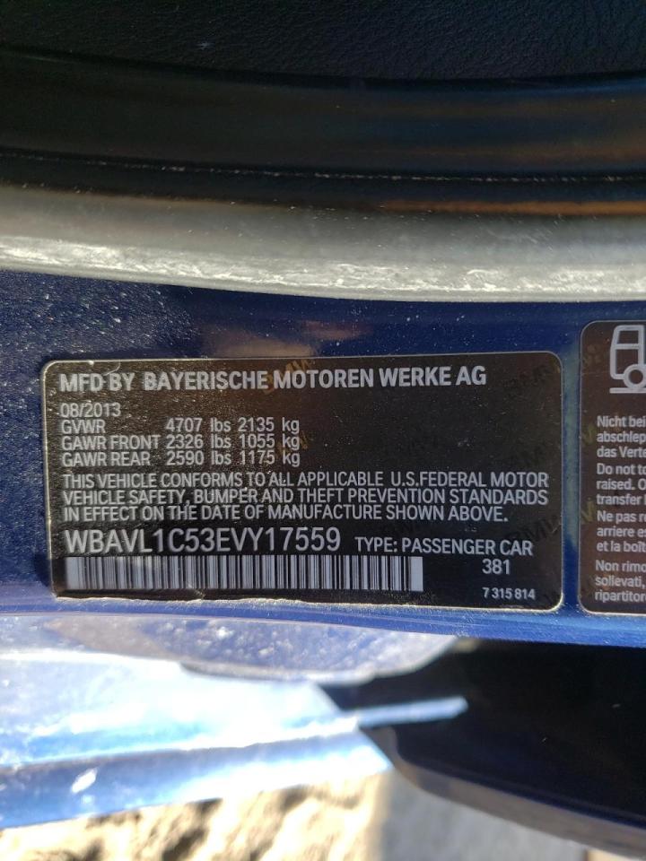 Photo 10 from auction – 2014 BMW X1 XDRIVE2 with VIN WBAVL1C53EVY17559
