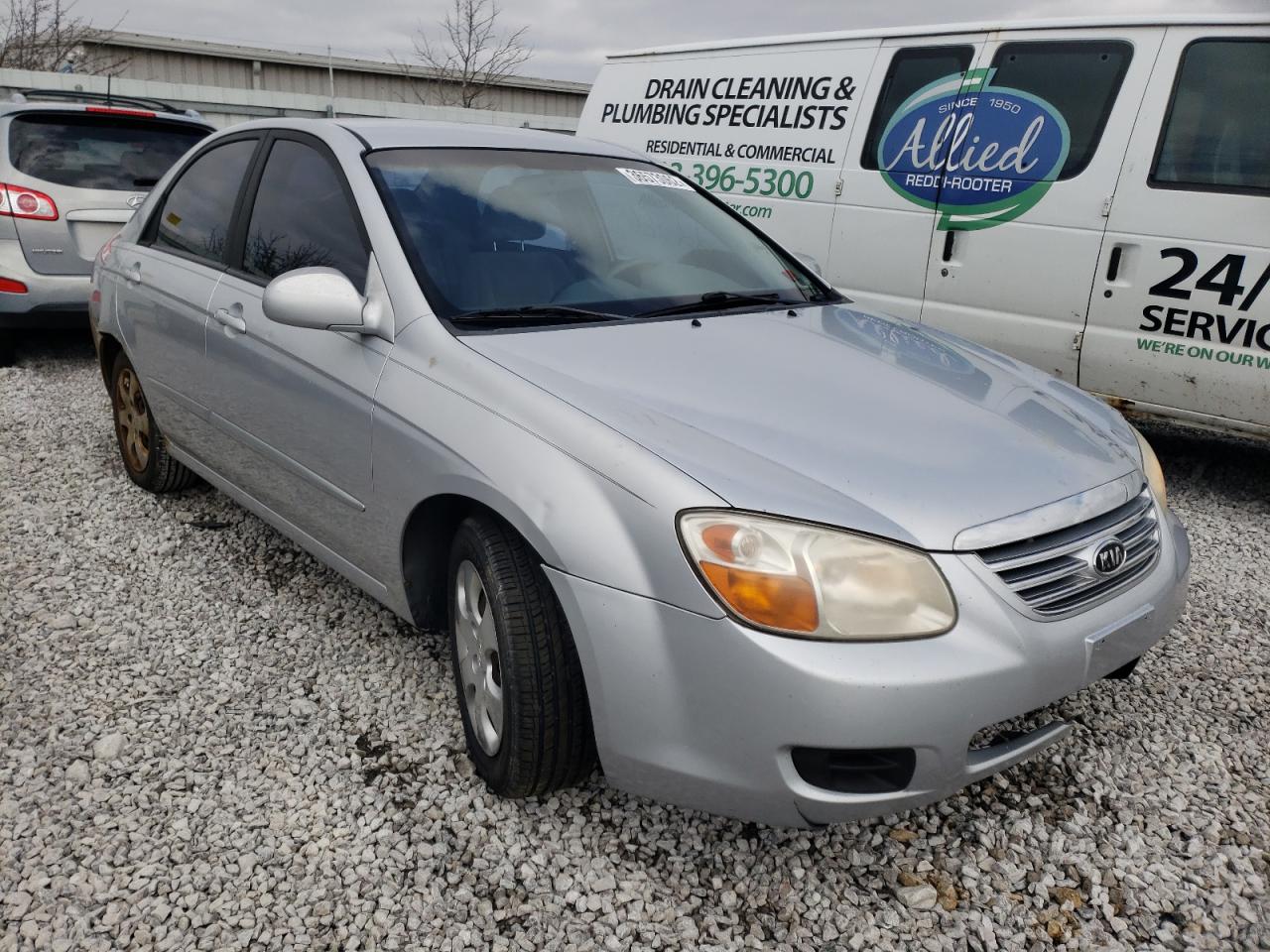 KIA SPECTRA EX 2007 with VIN KNAFE122275404296 - Photo from auction