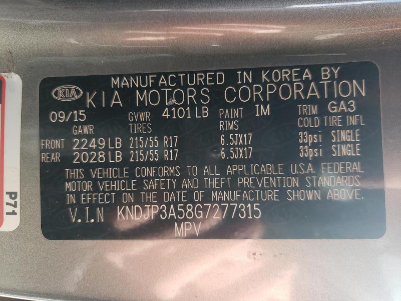 Photo 10 from auction – 2016 KIA SOUL + with VIN KNDJP3A58G7277315