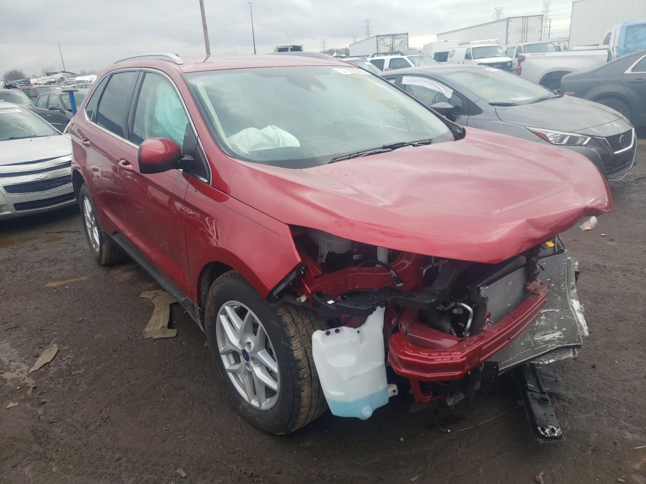 FORD EDGE SEL 2021 with VIN 2FMPK4J9XMBA33617 - Photo from auction