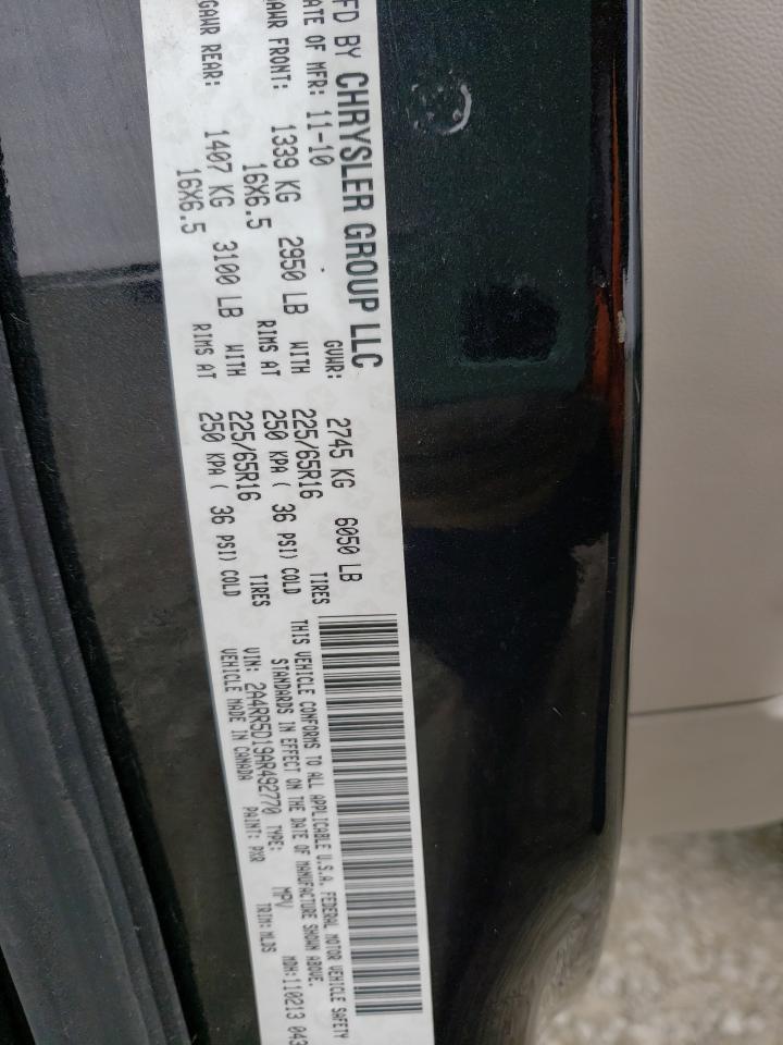 Photo 10 from auction – 2010 CHRYSLER TOWN & COU with VIN 2A4RR5D19AR492770