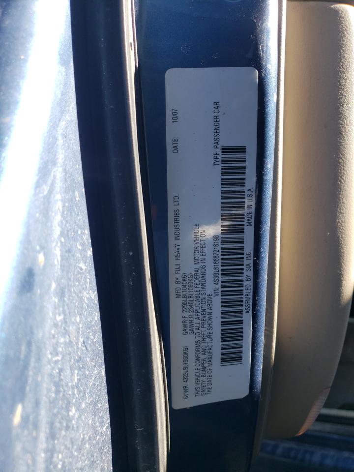 صورة رقم 10 من المزاد - 2008 SUBARU LEGACY 2.5 مع VIN 4S3BL616687216198