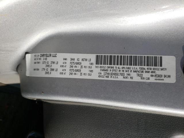 Photo 10 from auction – 2008 DODGE RAM 1500 S with VIN 1D7HA18248S617693