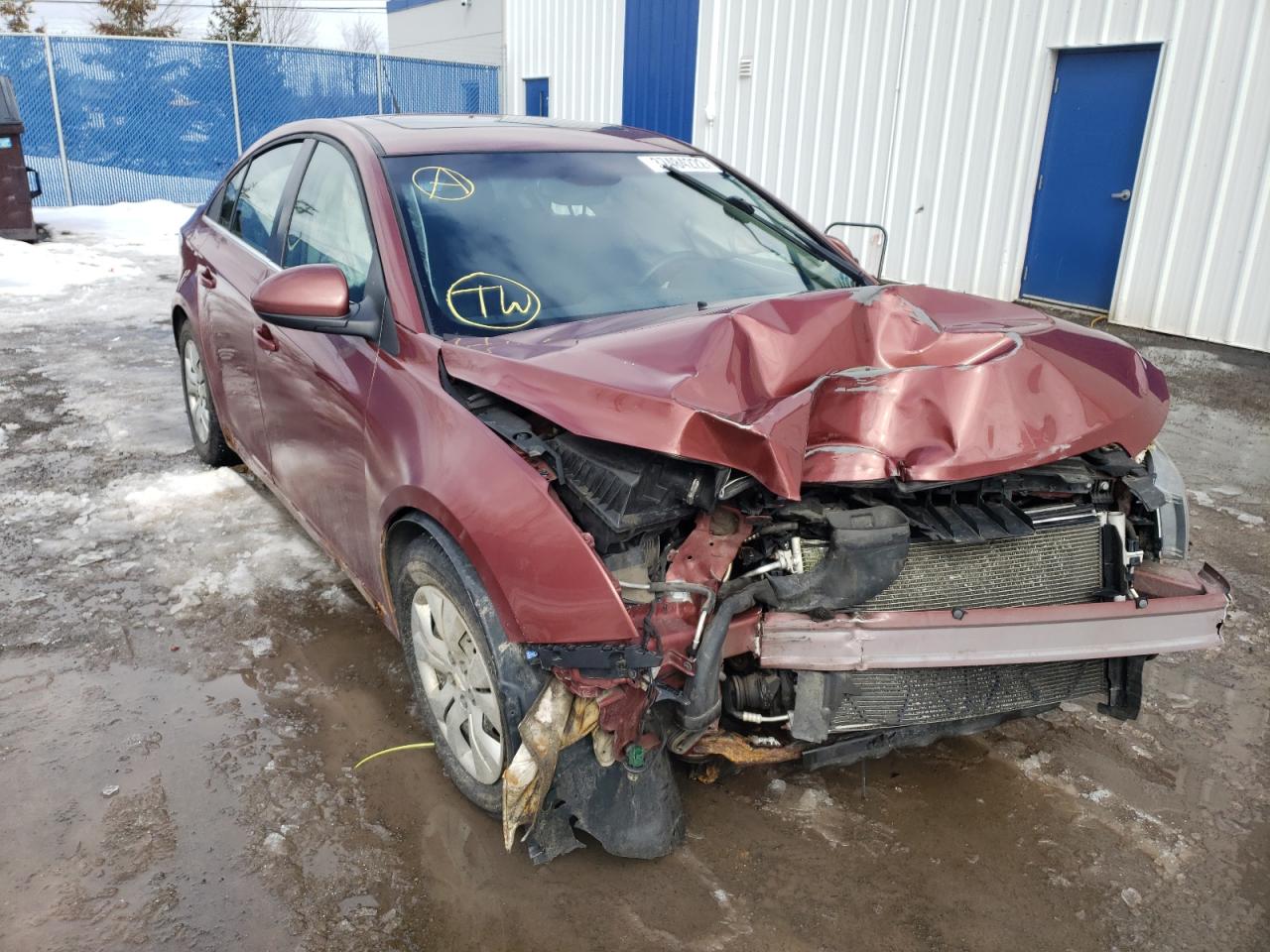 Photo 1 from auction – 2012 CHEVROLET CRUZE LT with VIN 1G1PF5SC7C7264404