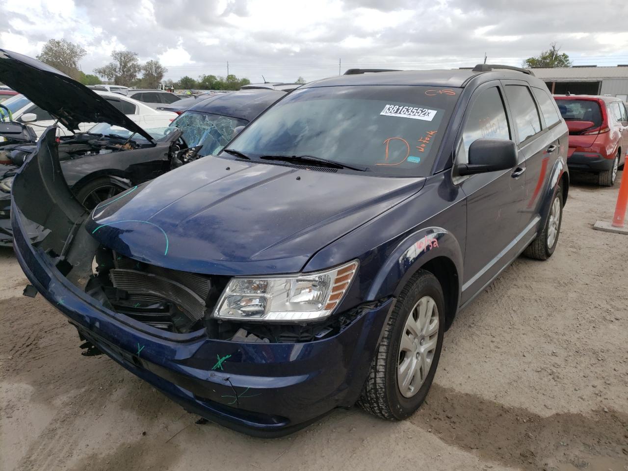 Photo 2 from auction – 2017 DODGE JOURNEY SE with VIN 3C4PDCAB8HT709312