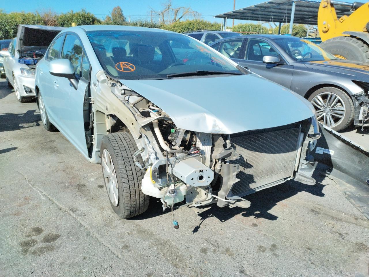 Photo 9 from auction – 2012 HONDA CIVIC LX with VIN 2HGFB2F57CH595353