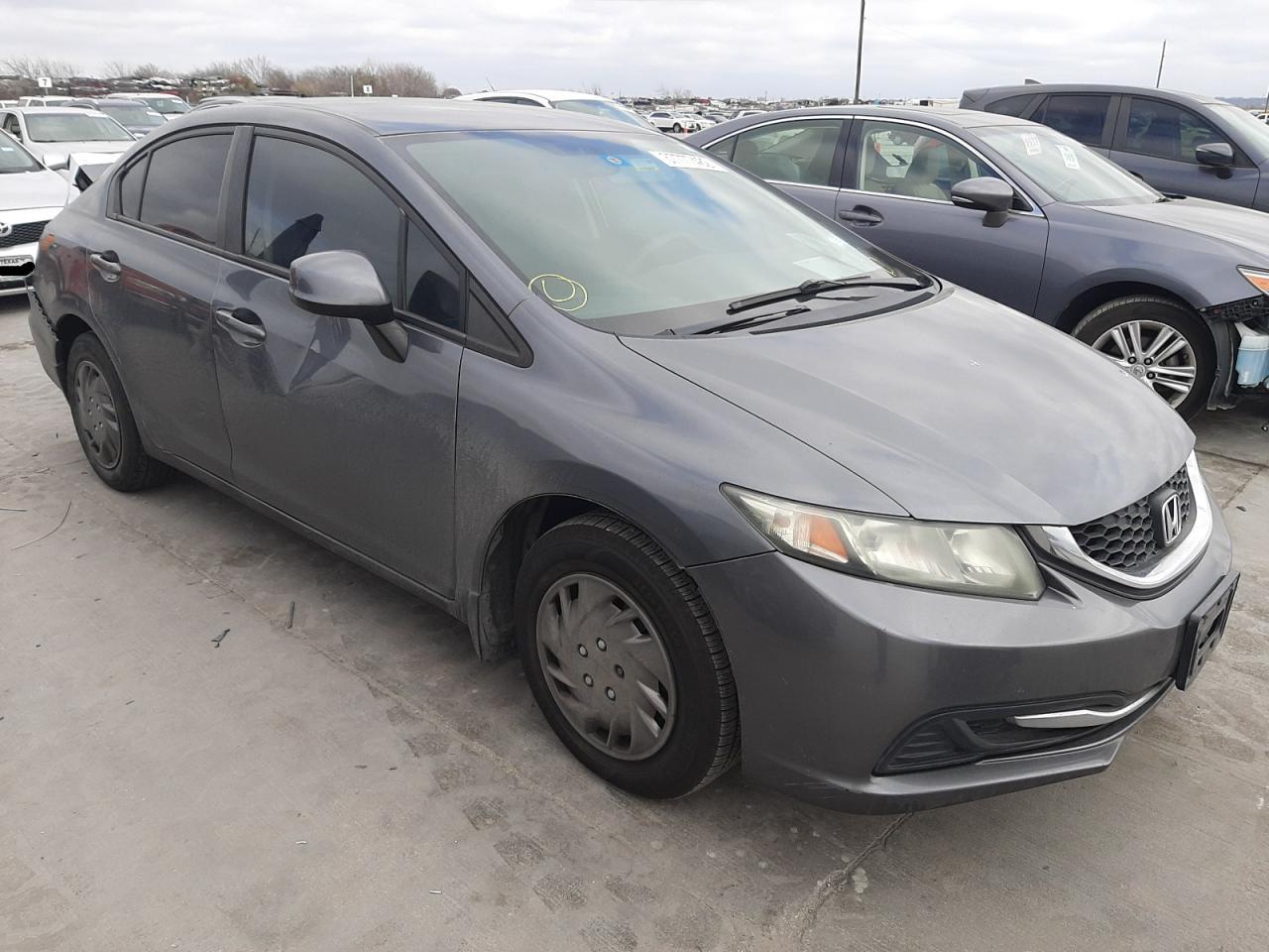 Photo 1 from auction – 2013 HONDA CIVIC LX with VIN 19XFB2F51DE200465