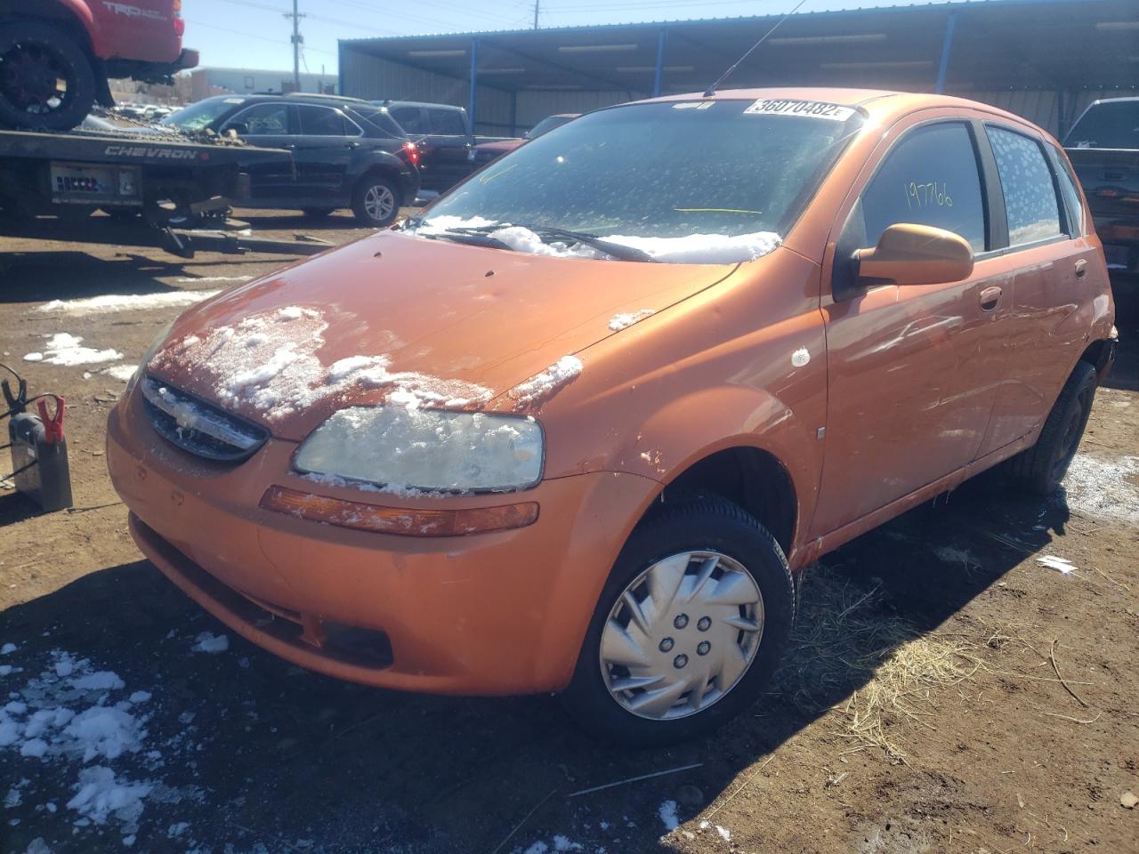 Photo 2 from auction – 2008 CHEVROLET AVEO BASE with VIN KL1TD66648B097680