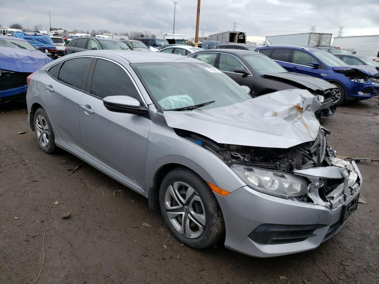 HONDA CIVIC LX 2016 with VIN 19XFC2F51GE001160 - Photo from auction