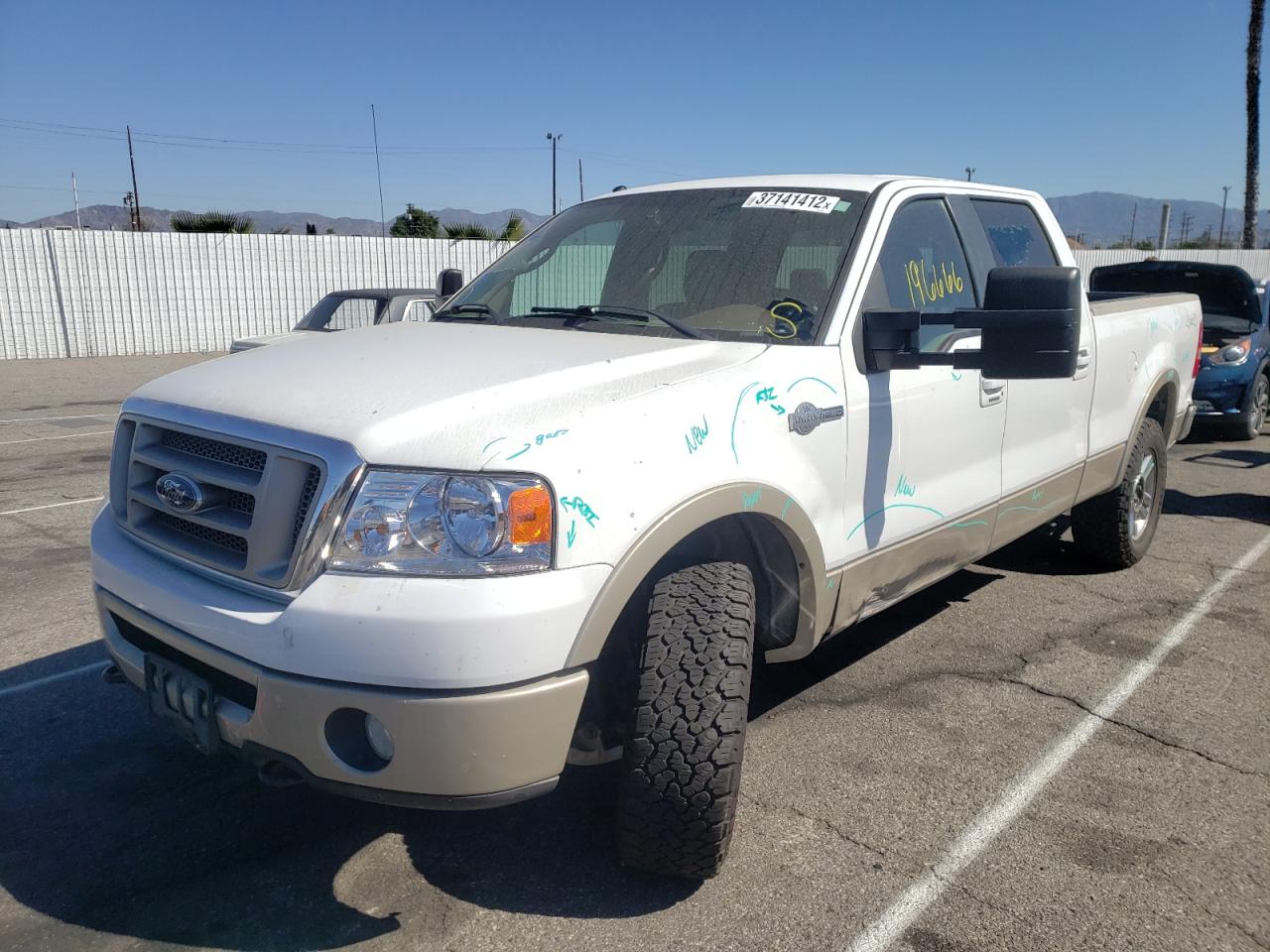 Photo 2 from auction – 2007 FORD F150 SUPER with VIN 1FTPW14537KB41801