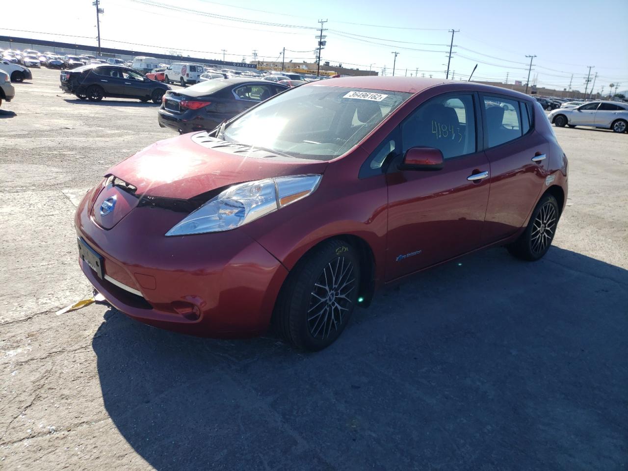 Photo 2 from auction – 2014 NISSAN LEAF S with VIN 1N4AZ0CPXEC332977