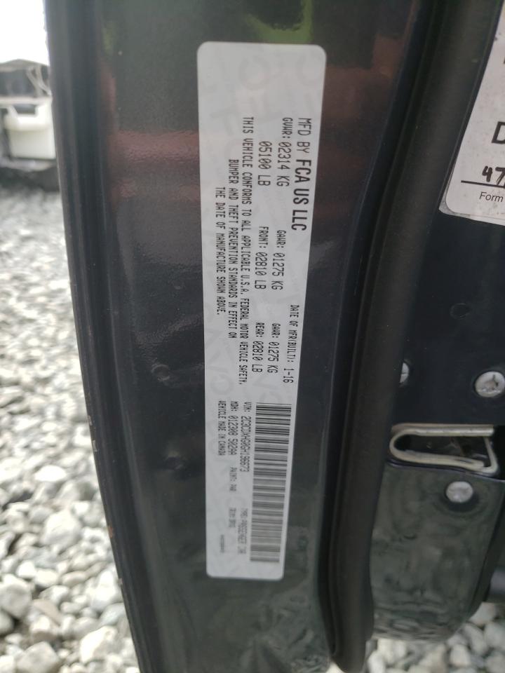 Photo 10 from auction – 2016 DODGE CHARGER with VIN 2C3CDXHG0GH196673