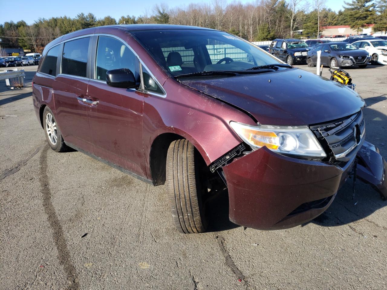 HONDA ODYSSEY EX 2012 with VIN 5FNRL5H63CB121034 - Photo from auction