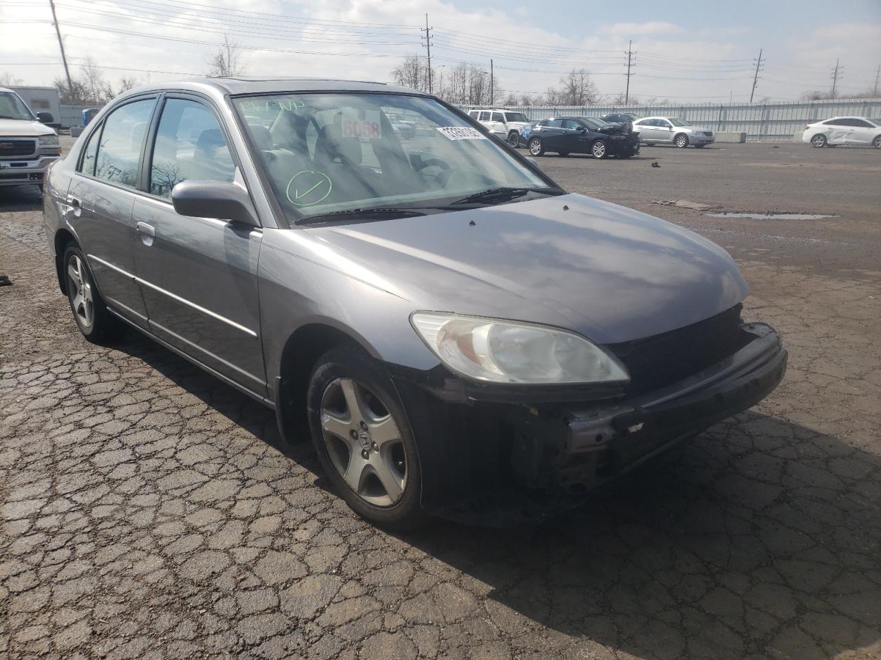 Photo 1 from auction – 2004 HONDA CIVIC EX with VIN 2HGES26784H528291