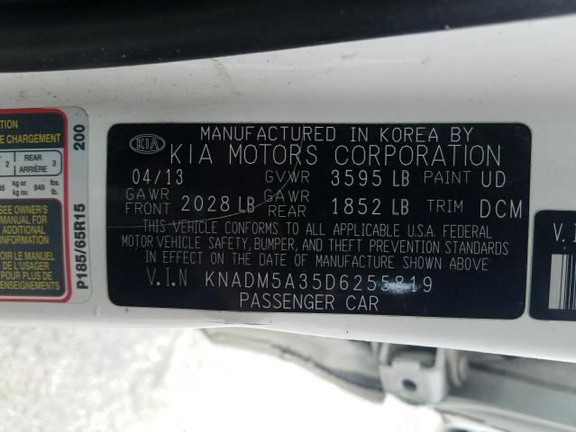 Photo 10 from auction – 2013 KIA RIO LX with VIN KNADM5A35D6255819