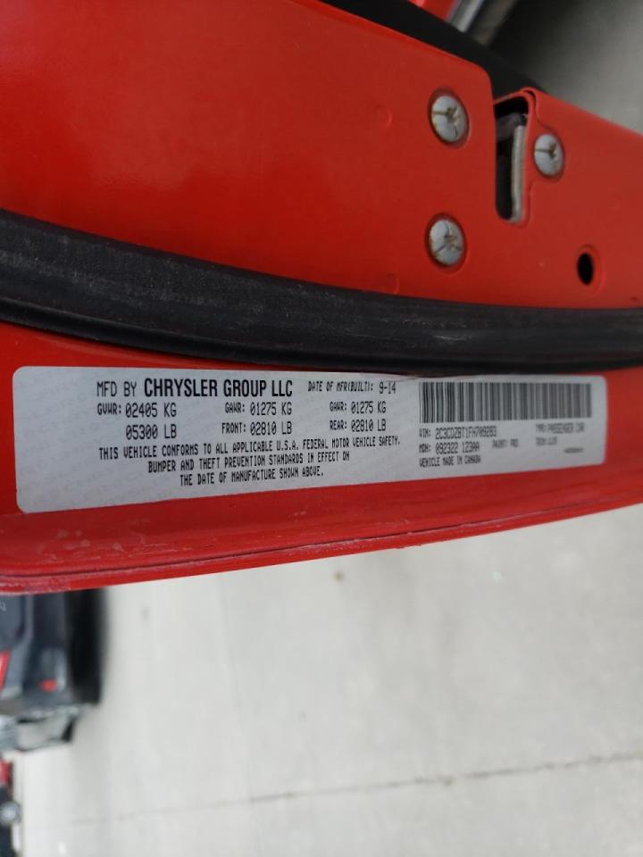 Photo 10 from auction – 2015 DODGE CHALLENGER with VIN 2C3CDZBT1FH709283