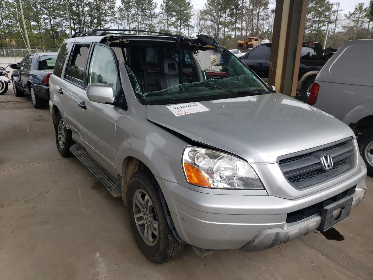 Photo 9 from auction – 2005 HONDA PILOT EXL with VIN 5FNYF186X5B011550