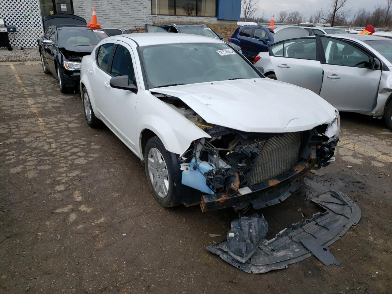 DODGE AVENGER SE 2013 with VIN 1C3CDZAB8DN719080 - Photo from auction
